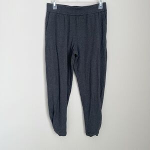 Lululemon Size 6 Gray Twisted And Tucked Pant 25” Inseam Mid Rise Modal Terry